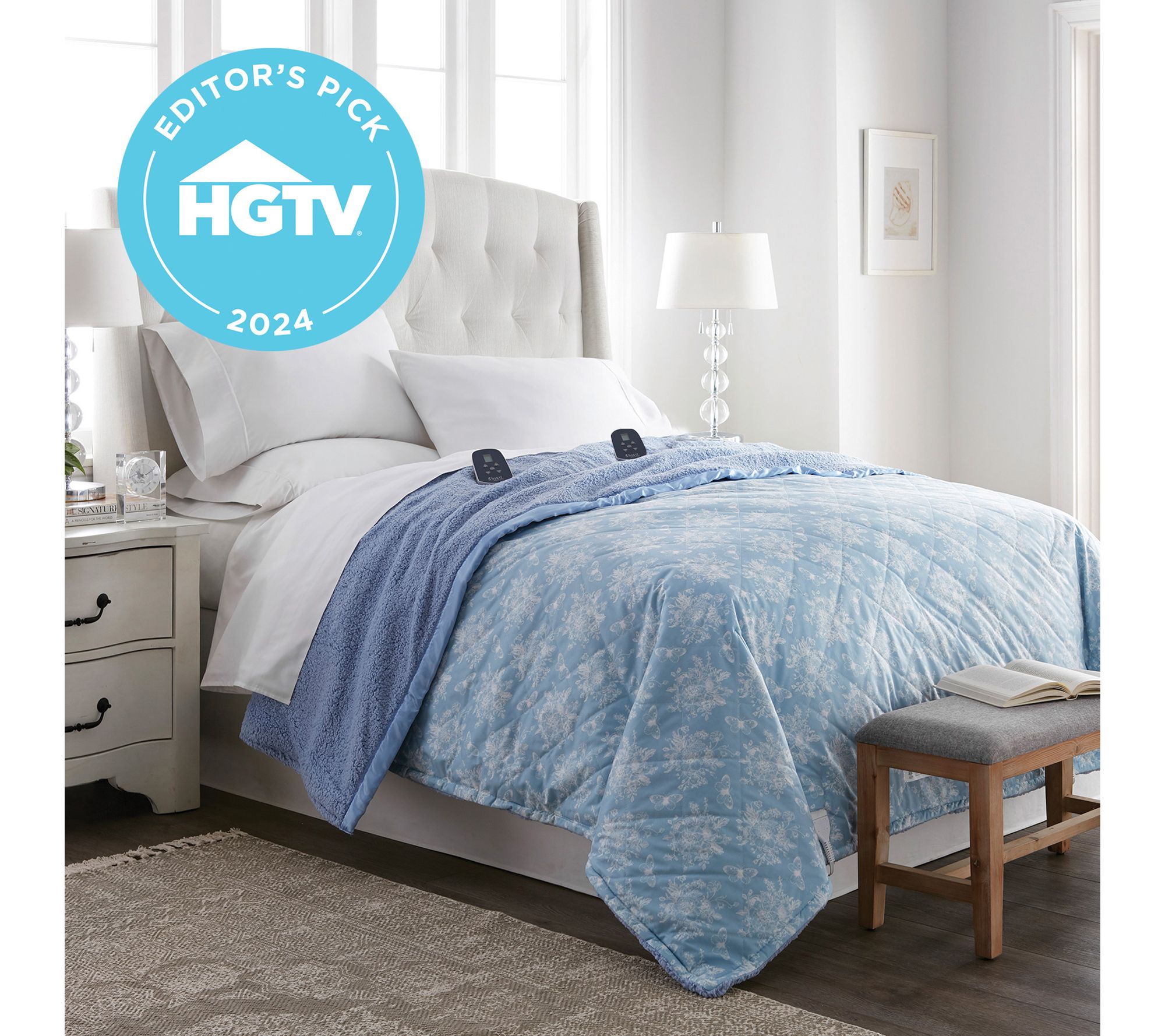 Shavel Micro Flannel Reverse to Sherpa Electric Blanket- King