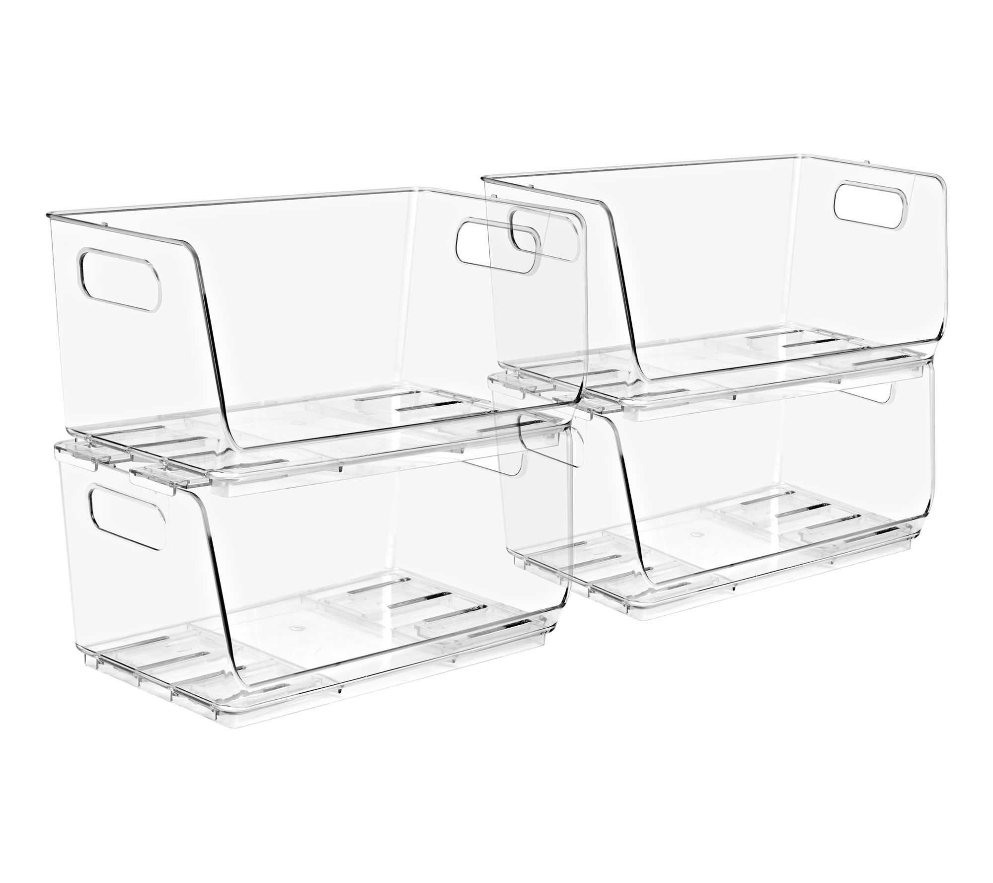 Sorbus Open Front Bins Set of 4 - Small