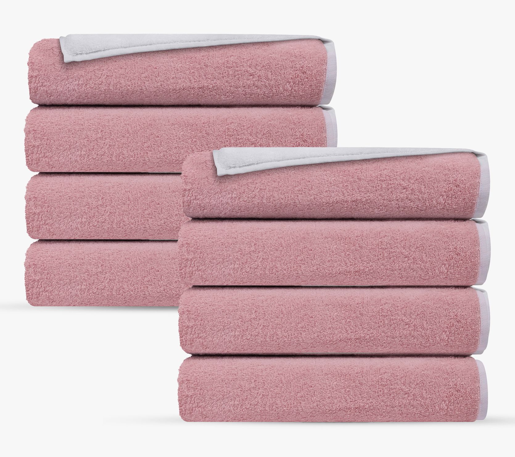 Depera Home Double Face 8 pcs Turkish Wash Towels Set