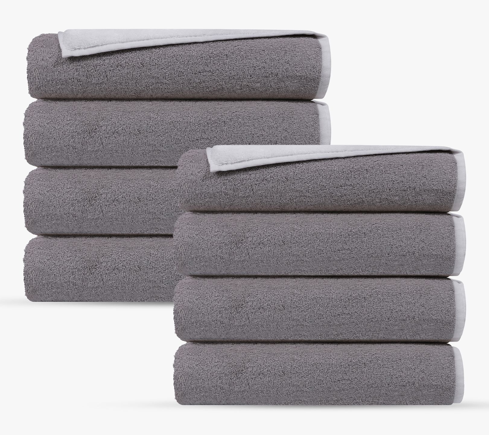 Depera Home Double Face 8 pcs Turkish Wash Towels Set