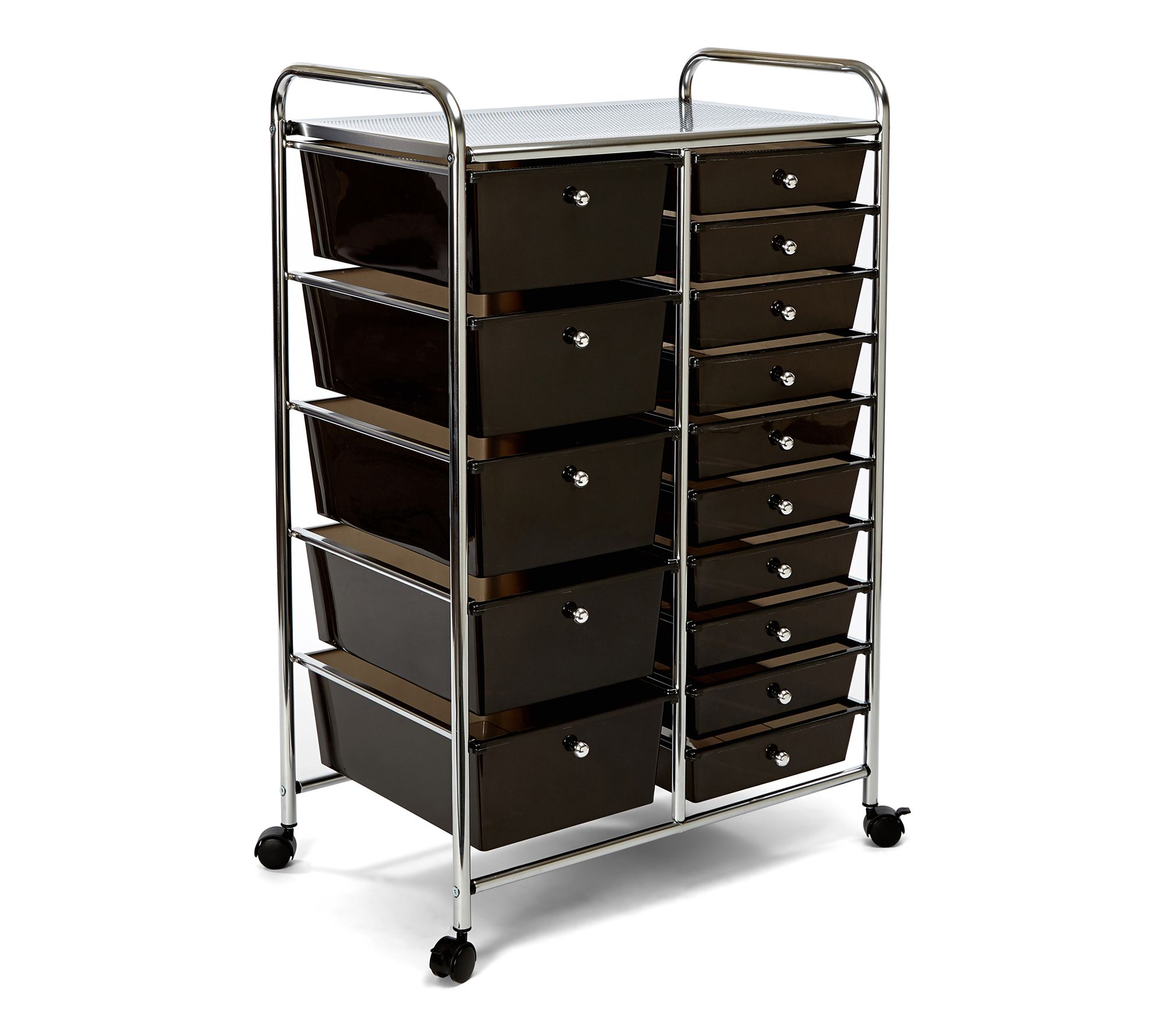 Seville Classics 15-Drawer Organizer Cart