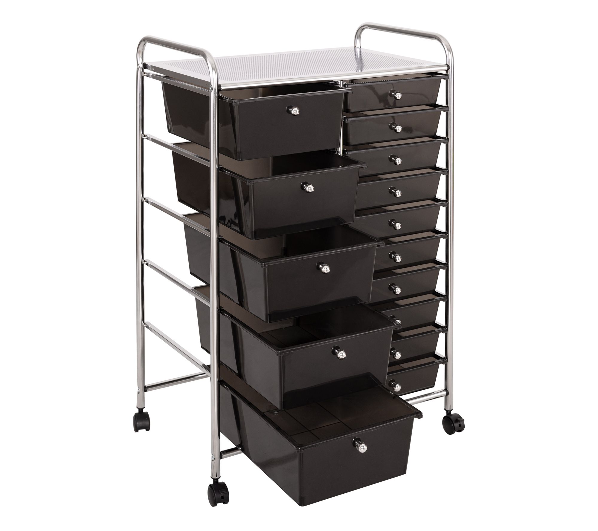 Seville Classics 15-Drawer Organizer Cart