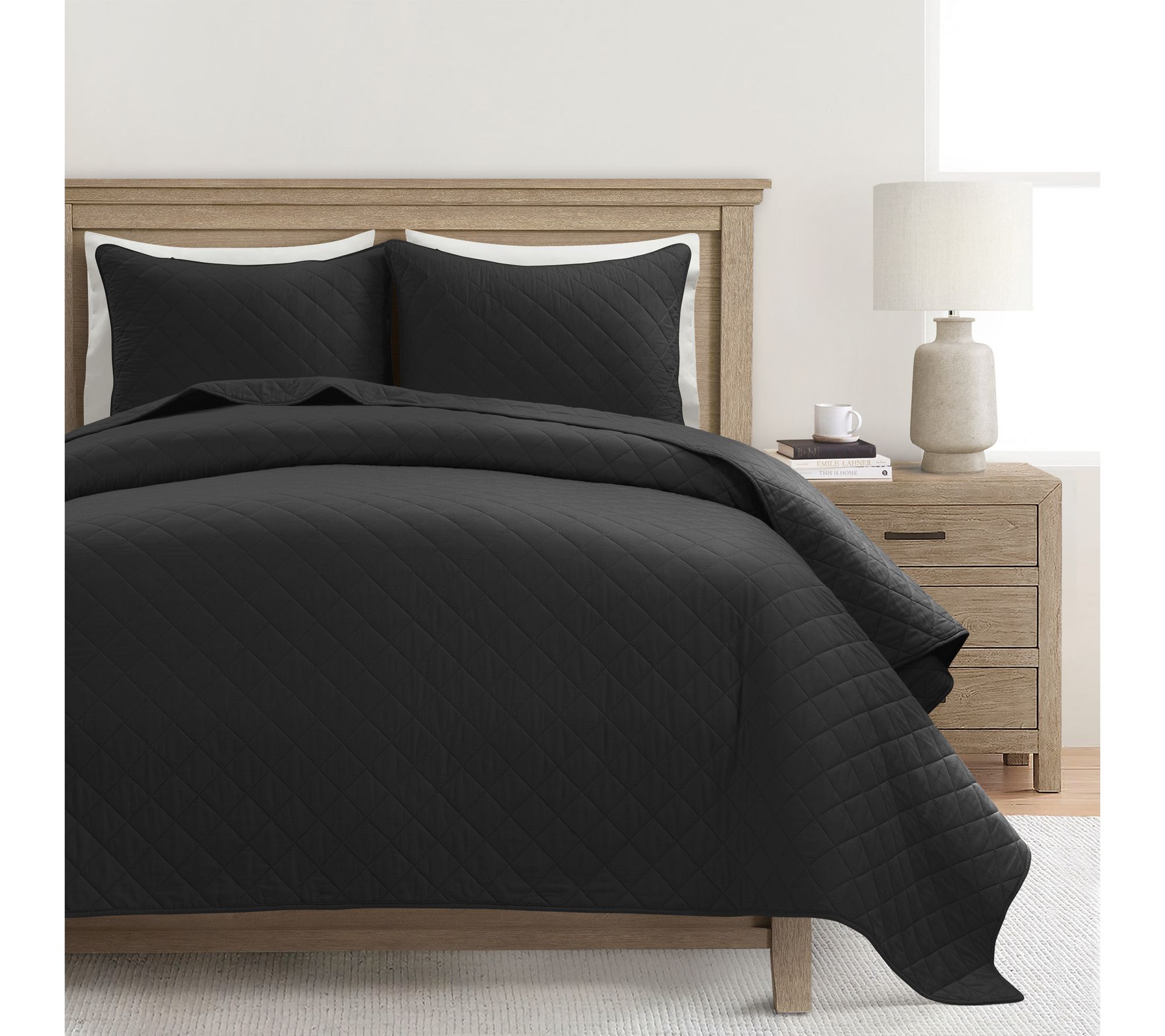 Lush Decor Ava Diamond Quilt 3pc Set Full/Queen