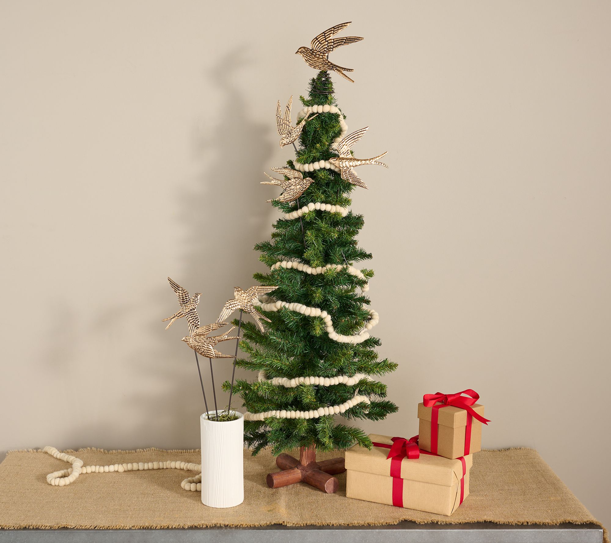 "As Is" Cozy Cottage by Liz Marie Set of 6 Bird Picks & Tree Topper