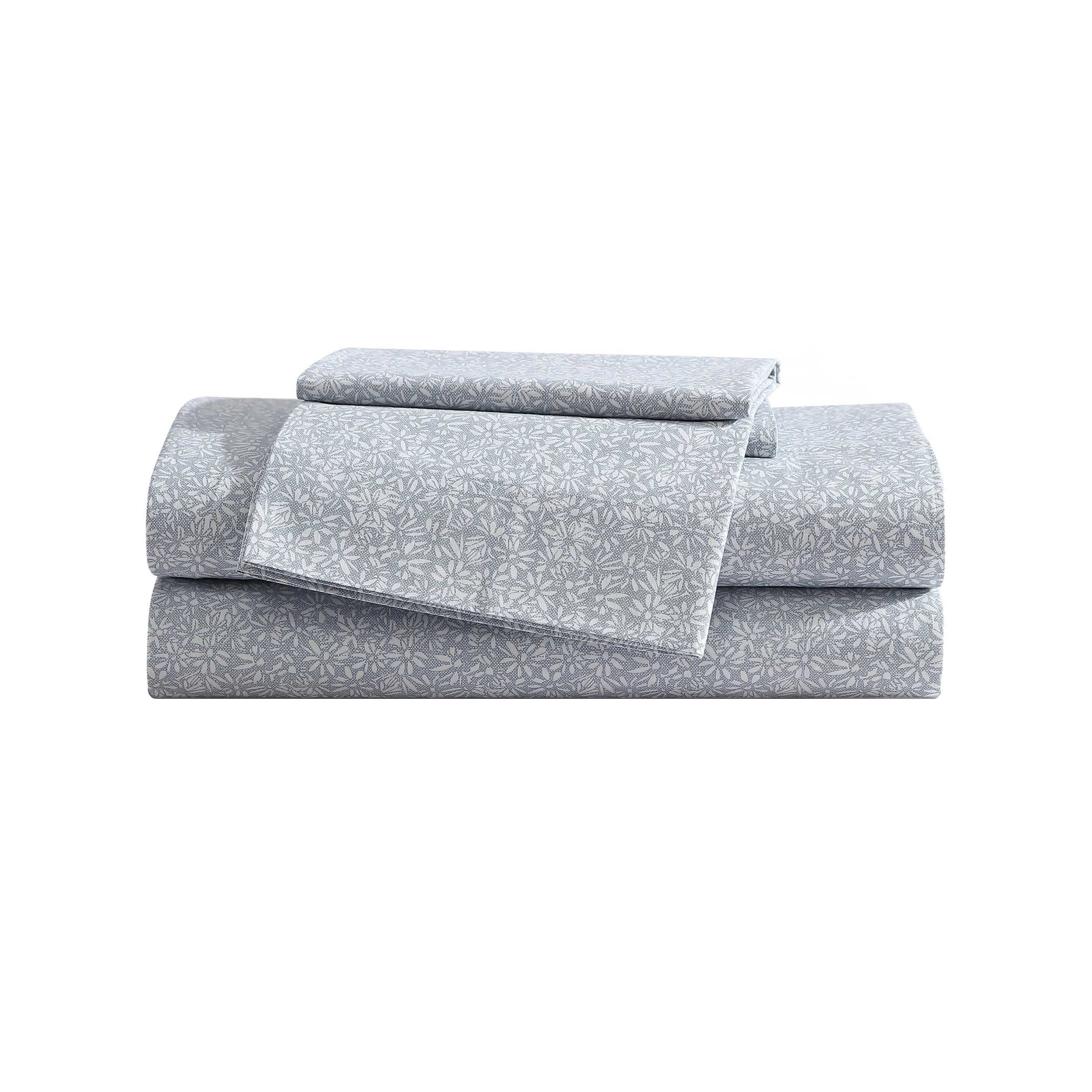 Eddie Bauer Little Blossom Grey King Sheet Set