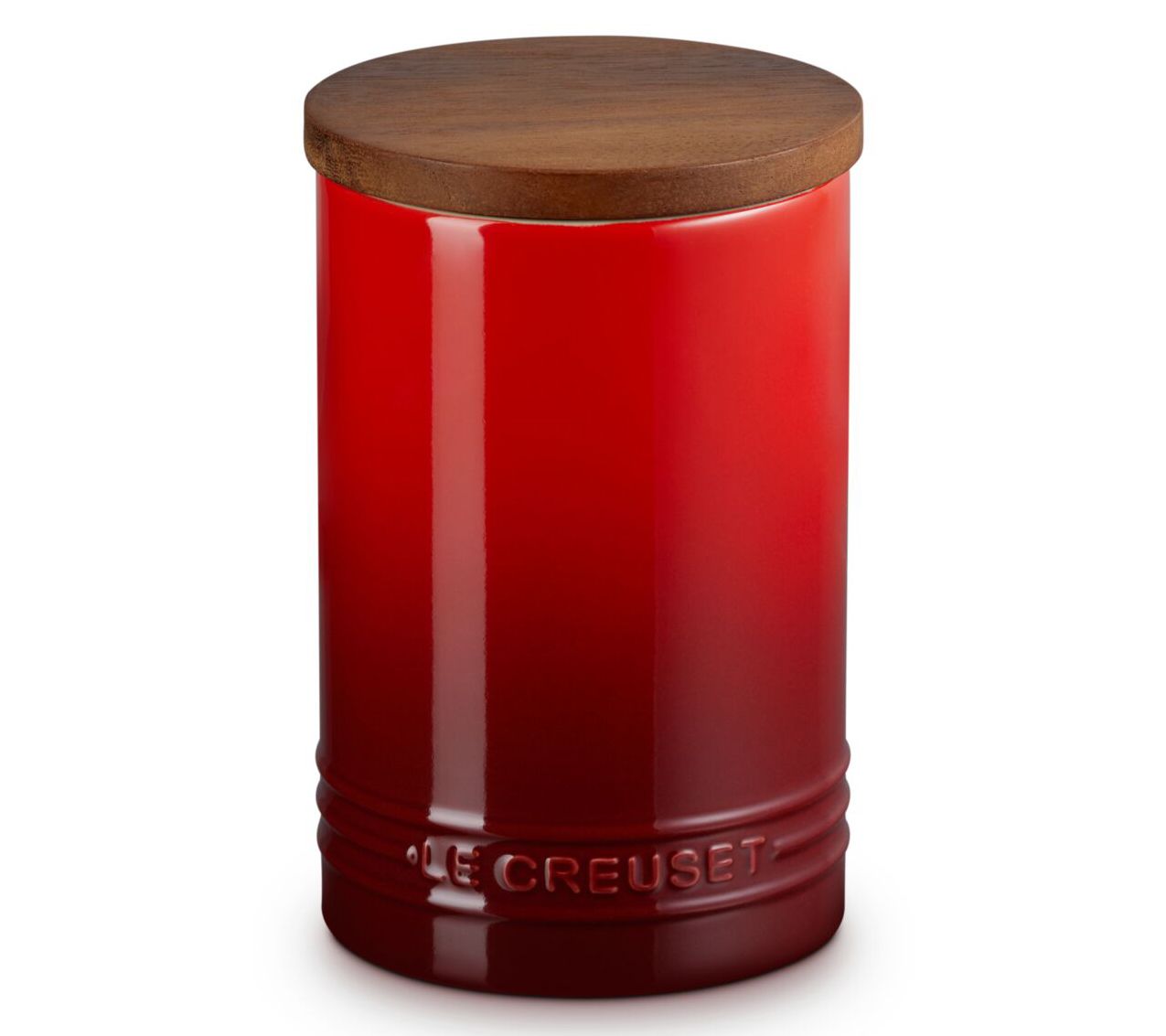 Le Creuset 26 oz. Signature Canister with Wood Lid