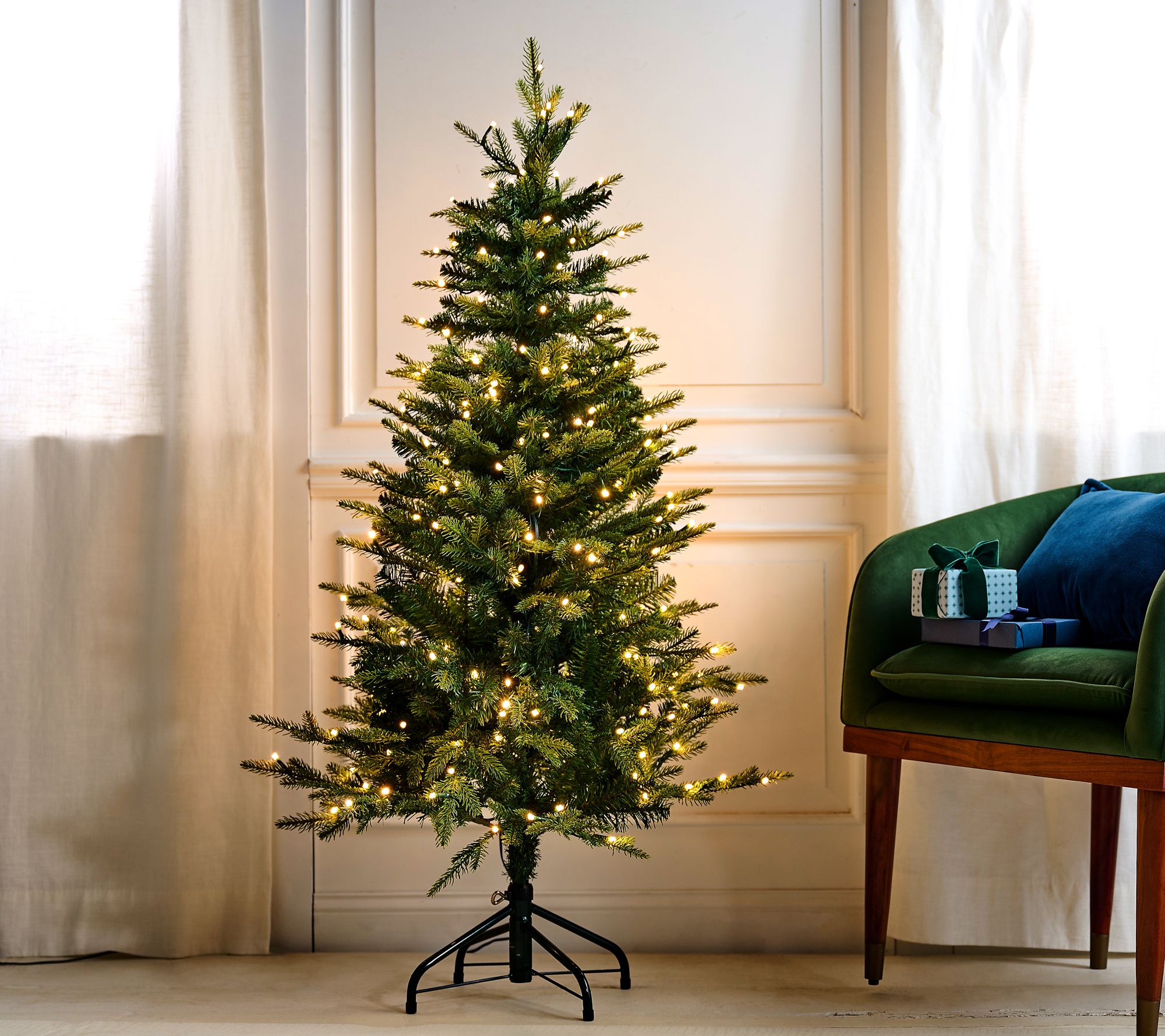 Bethlehem Lights 4.5' Indoor/Outdoor Mini Tree w/ 4-in-1 LEDs