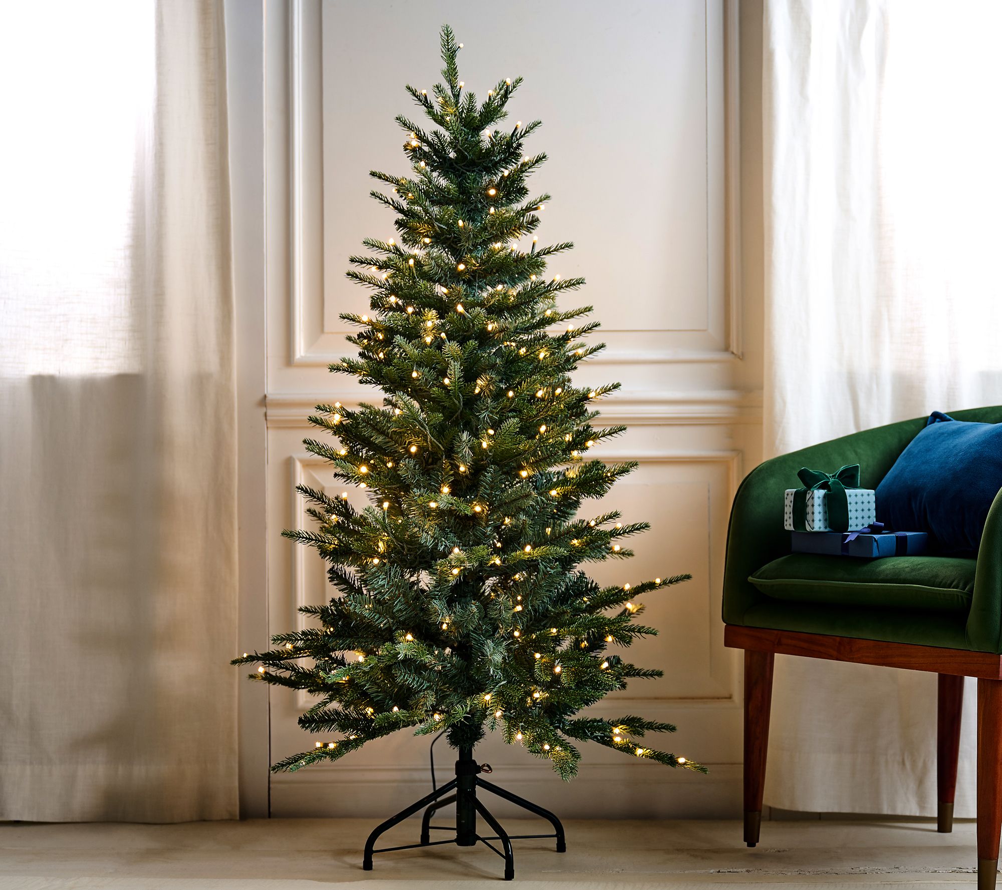 Bethlehem Lights 4.5' Indoor/Outdoor Mini Tree w/ 4-in-1 LEDs