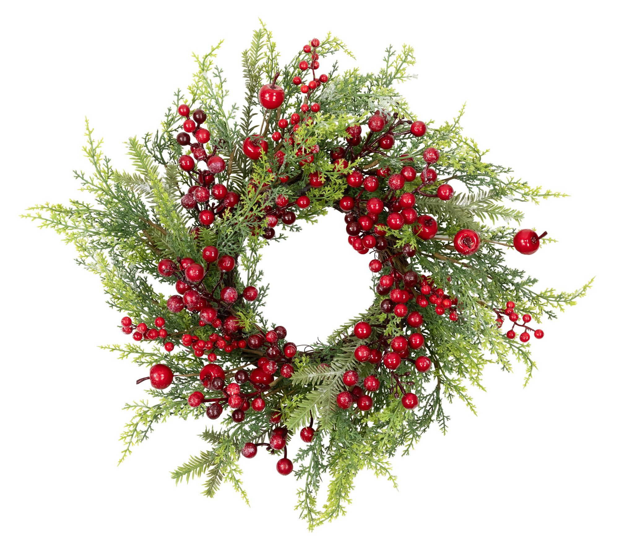 Northlight Cedar and Pine Christmas Wreath 24" Unlit
