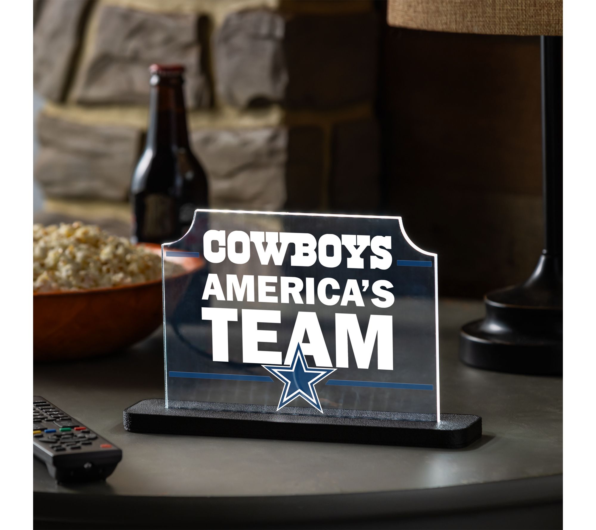 Evergreen LED NFL Team Rectangle Shaped Tabletop Sign