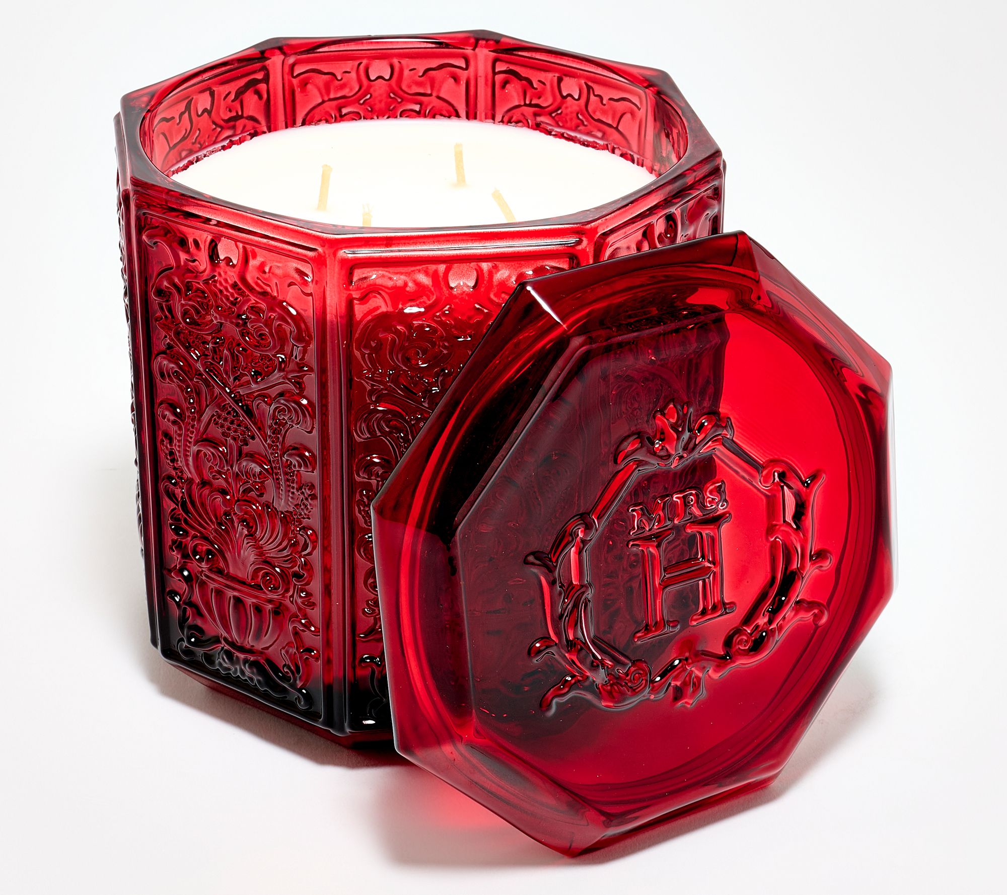 "As Is" Mrs. H by Dee Hilfiger 50oz Spiced Wine Glass Candle