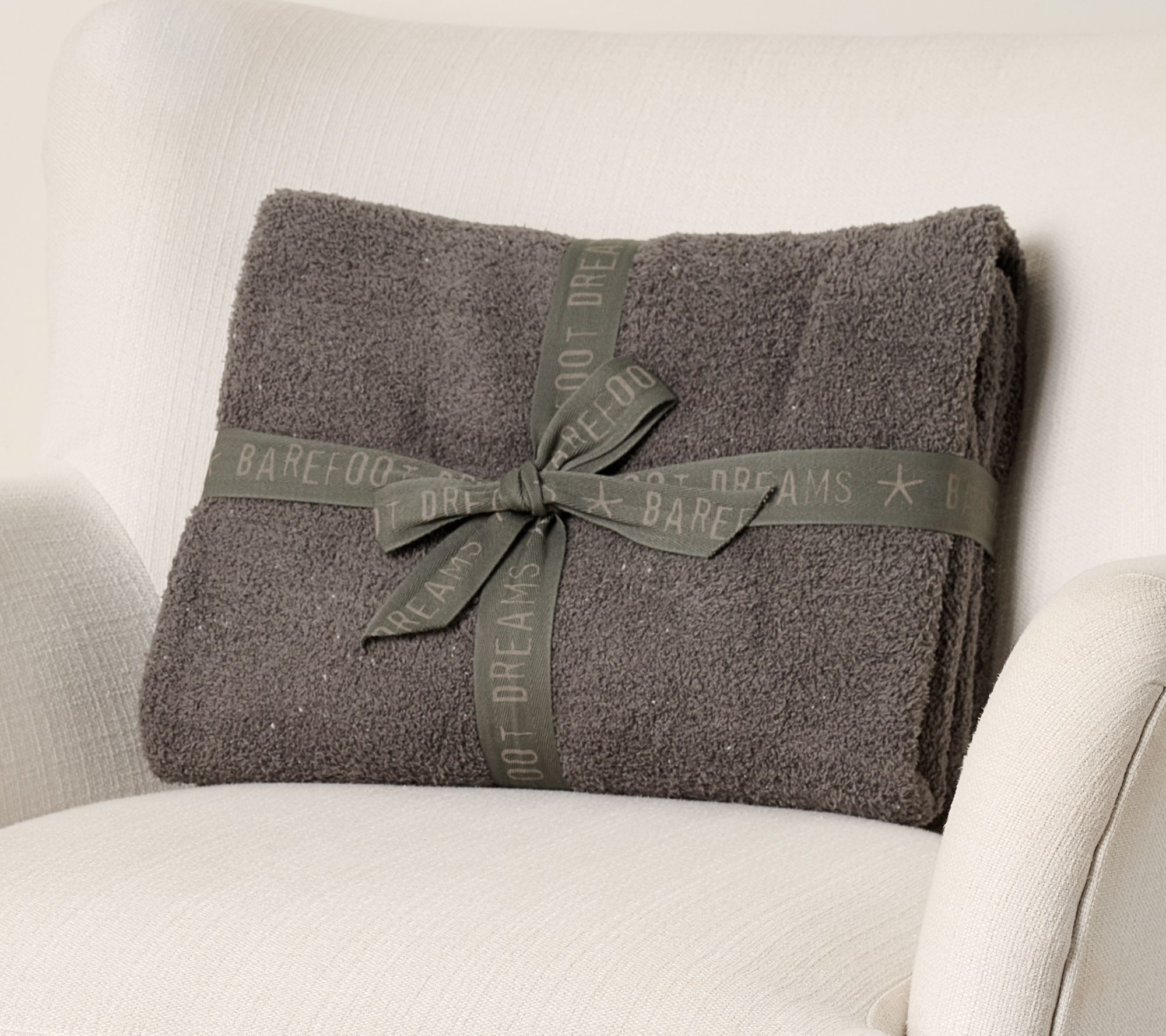 Barefoot Dreams 45x60 CozyChic Heathered Block Blanket | QVC