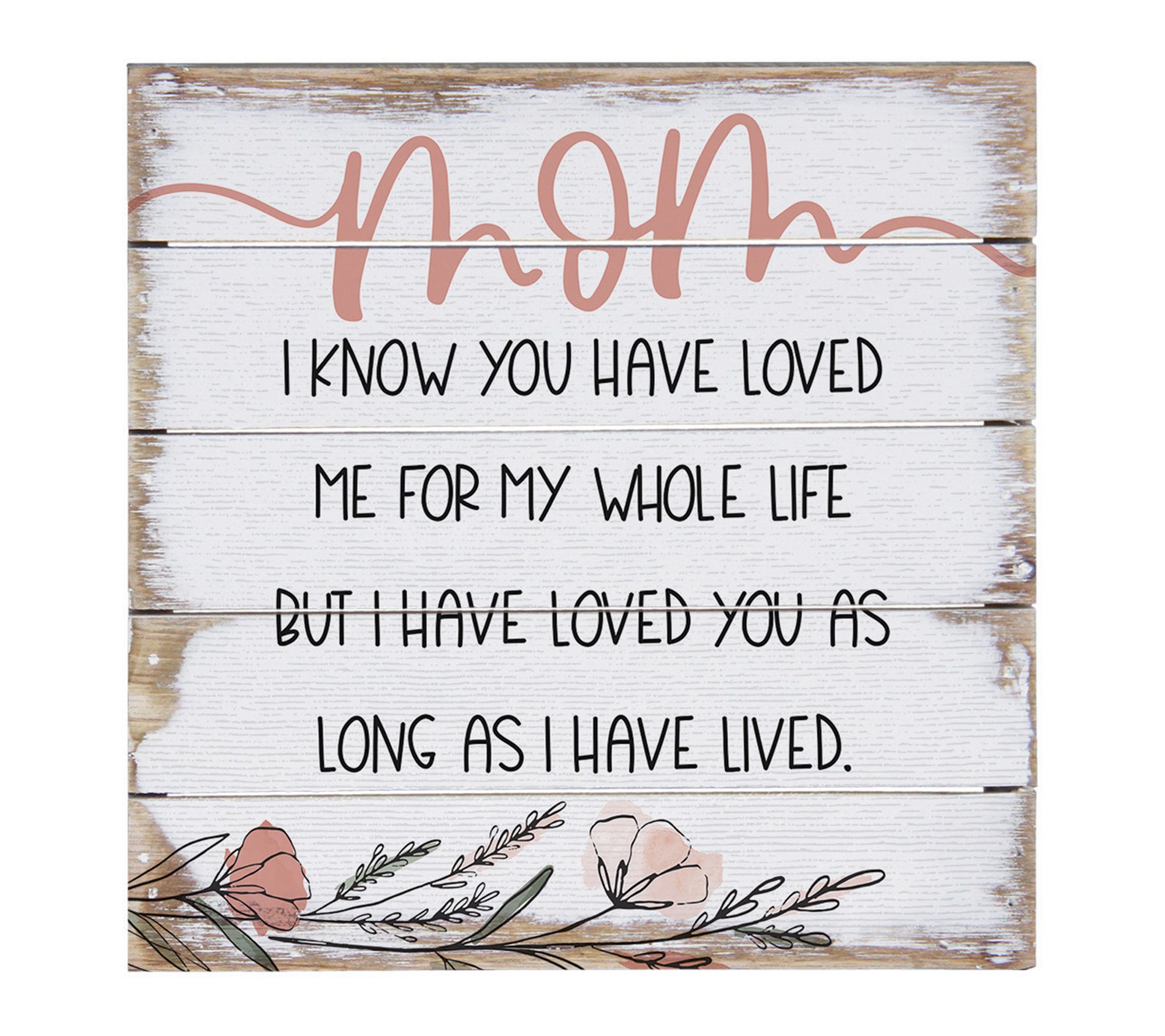 Sincere Surroundings 8" Mom Loved Me Pallet Petite