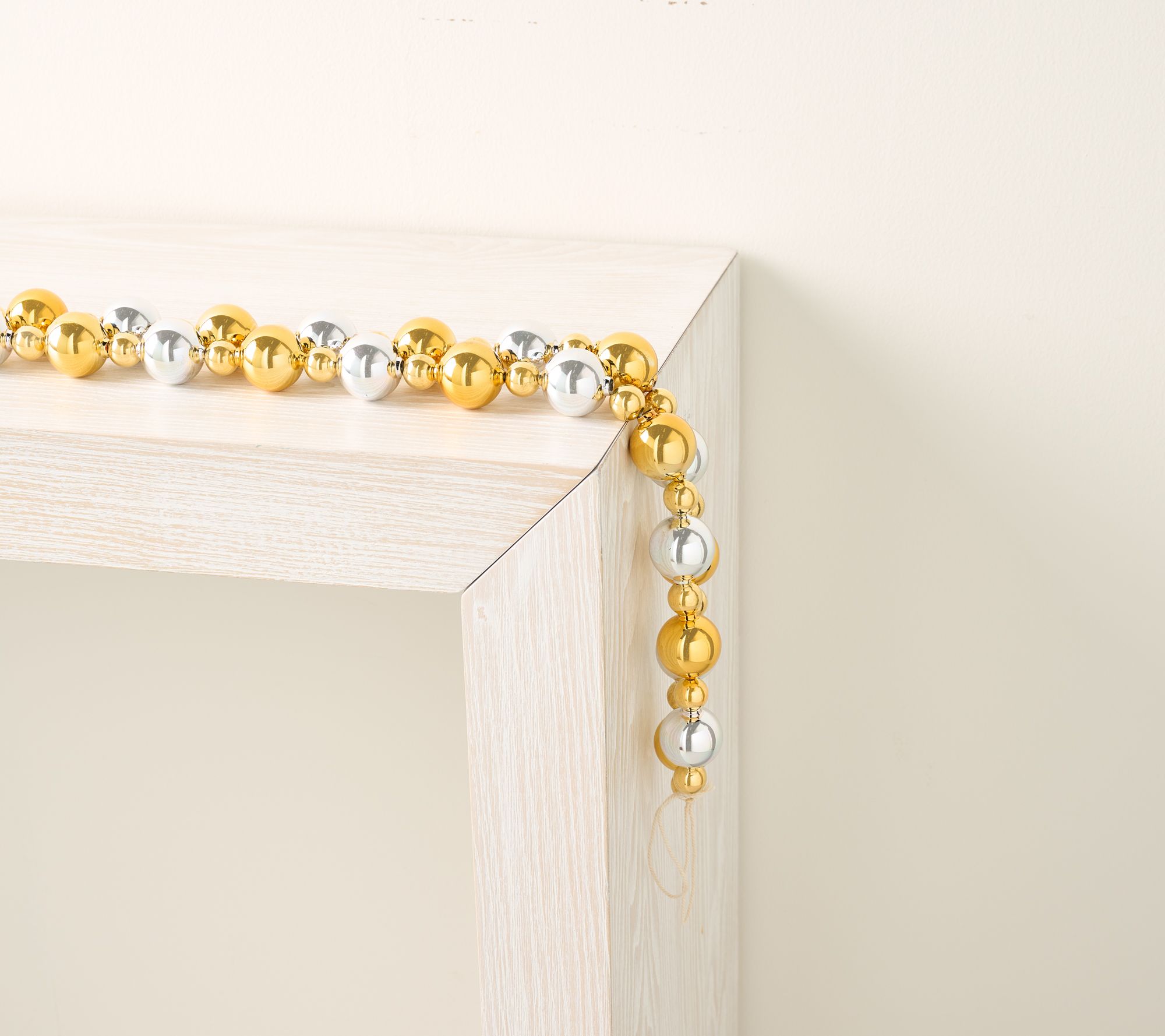 Set of 2 31'" High Shine Bead and Ball Garlands by Valerie