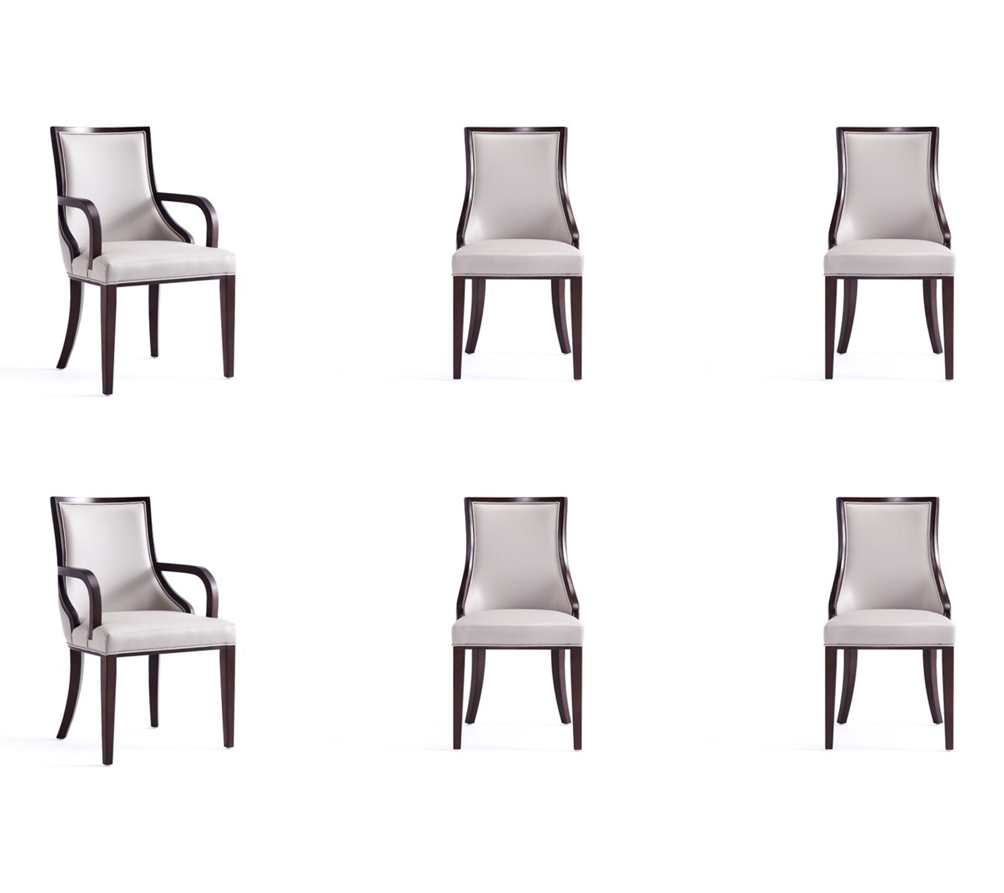 Manhattan Comfort Grand 6-Piece Dining Chair Set
