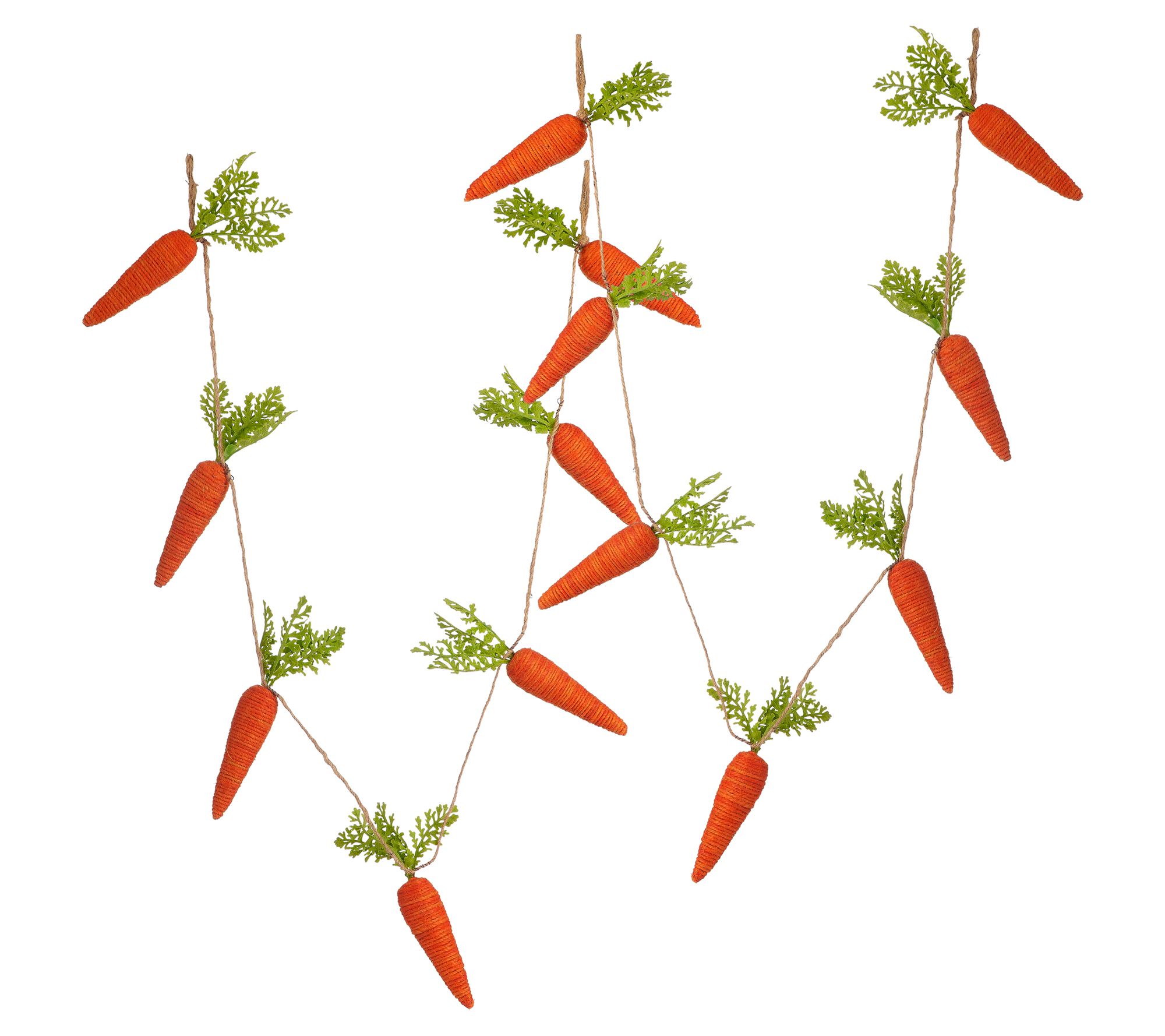 56" Jute Carrot Garland Set of 2 By Valerie