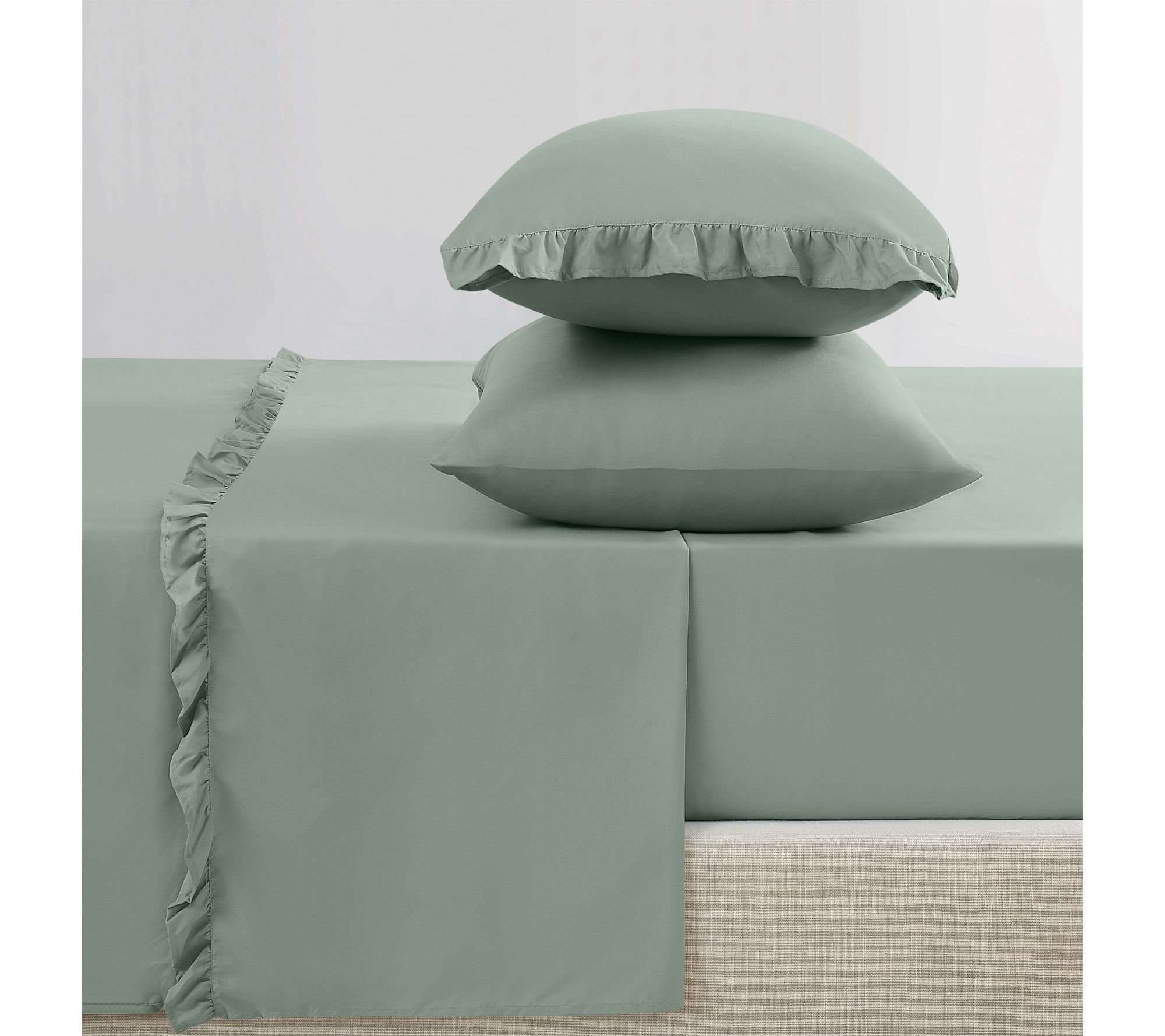 Truly Soft Solid Ruffle Twin Sheet Set