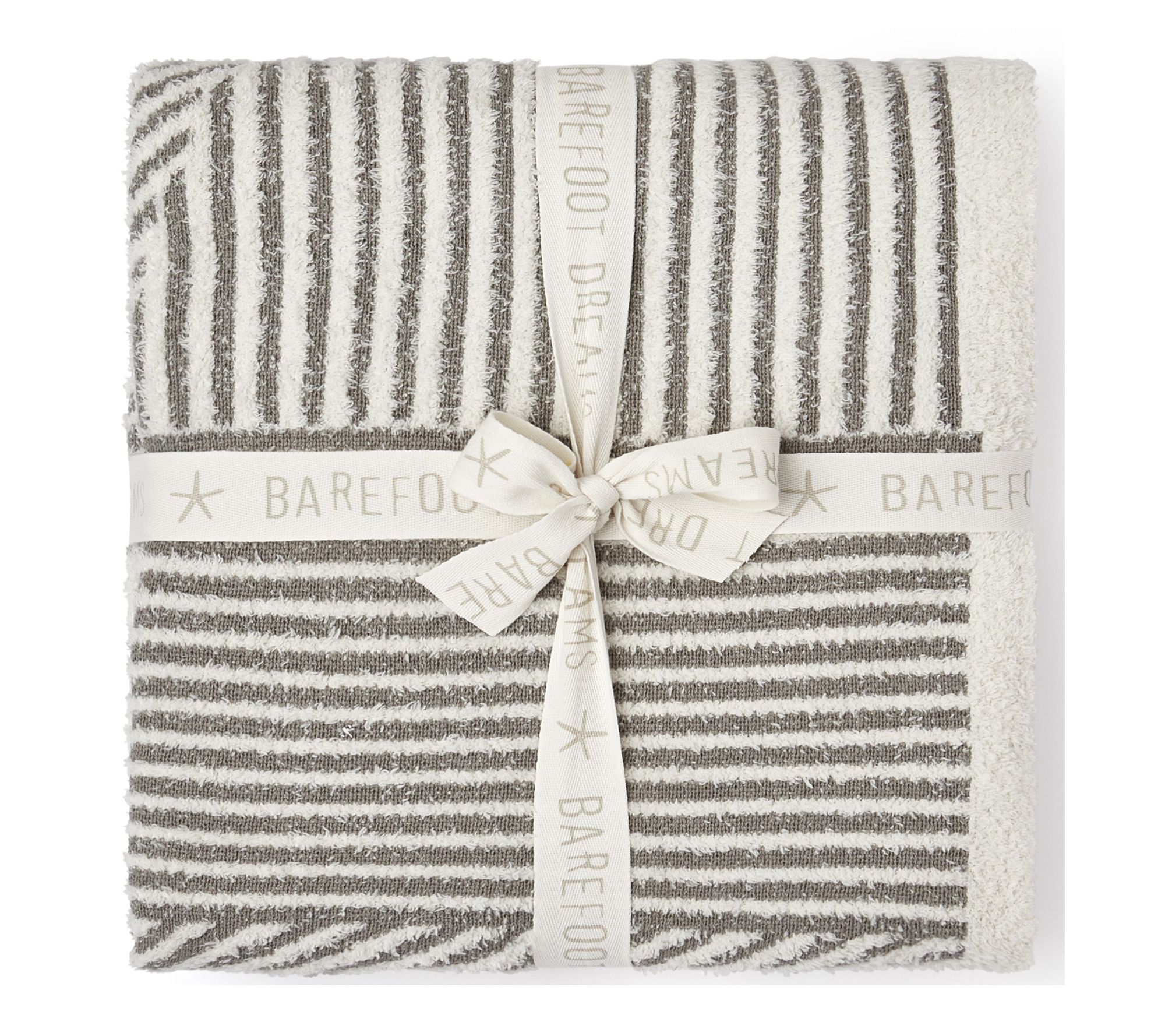 Barefoot Dreams CozyChic Cotton Linea Mixed Stripe Throw