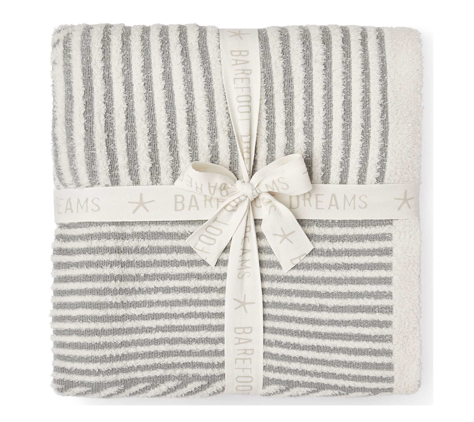 Barefoot Dreams CozyChic Cotton Linea Mixed Stripe Throw