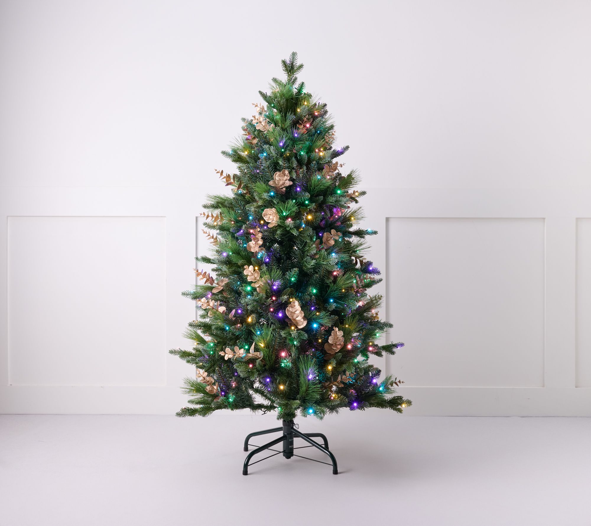 5' Mixed Tip Tree with Color Flip LEDs by Mally Roncal