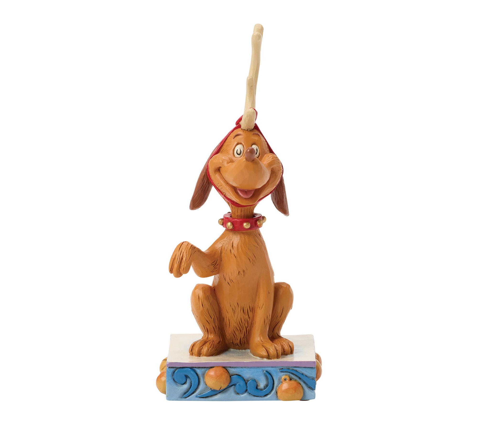 Jim Shore Grinch Max with Bell on Tail Figurine 5.3in H