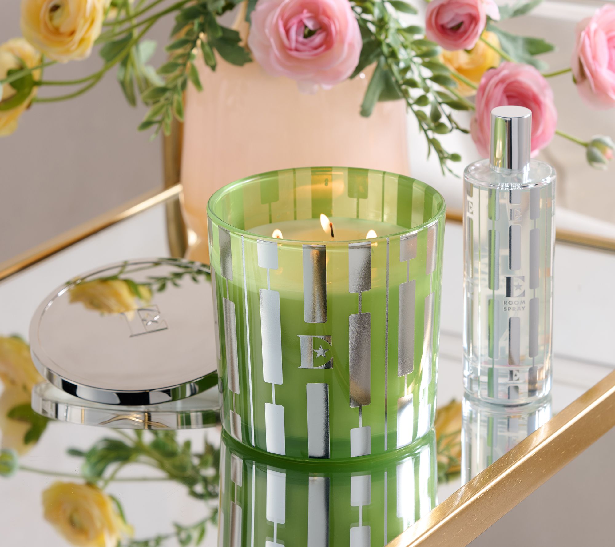 "As Is" Elton John x Slatkin + Co. 22oz Candle and 4oz Spray Fig Tree