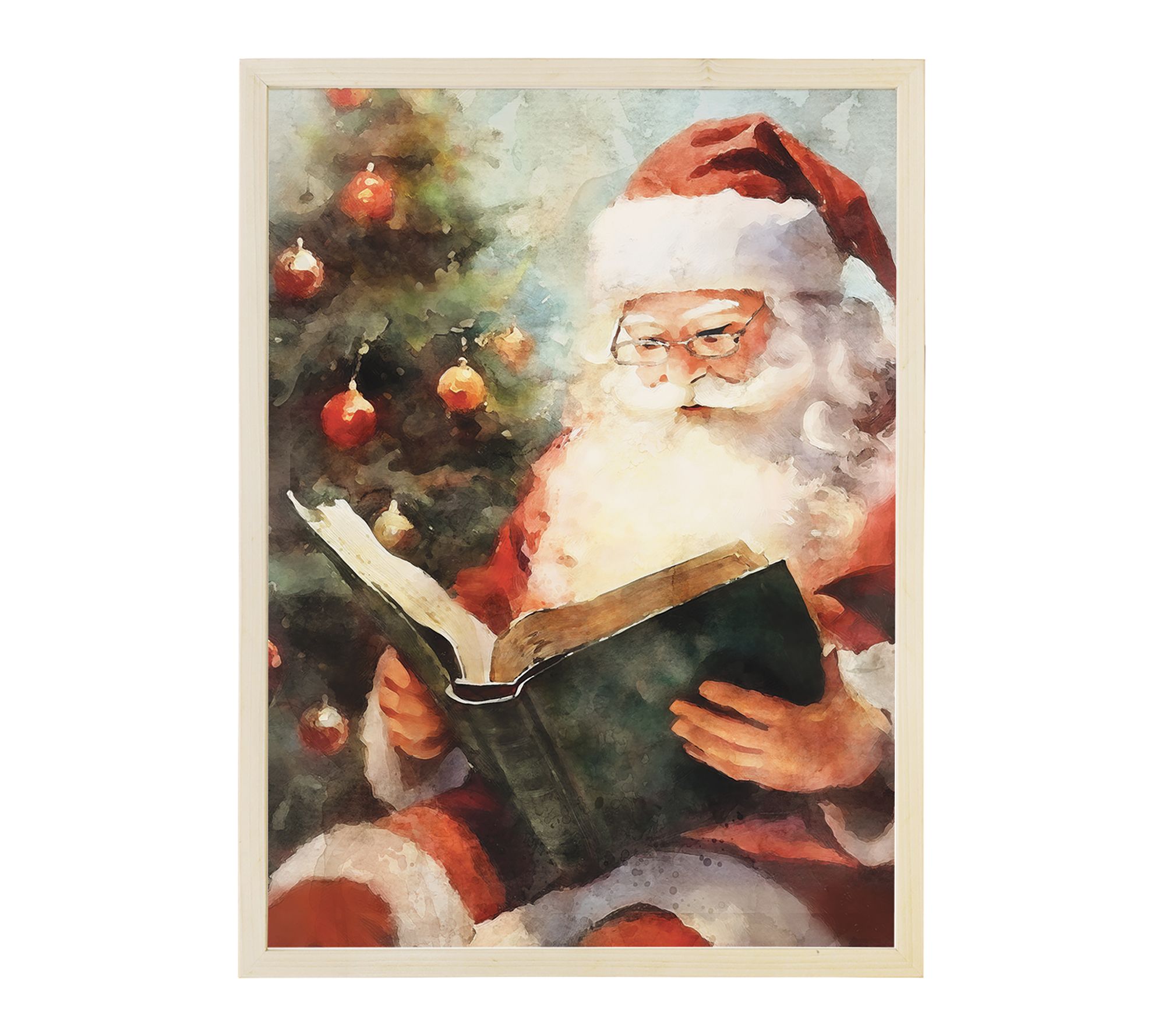 Sincere Surroundings 24" Santa Reading Book Thin Frame