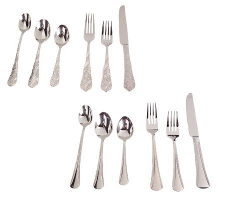 Reed & Barton 18 10 Stainless 54 Piece Service For 8 Flatware Set — Qvc.com