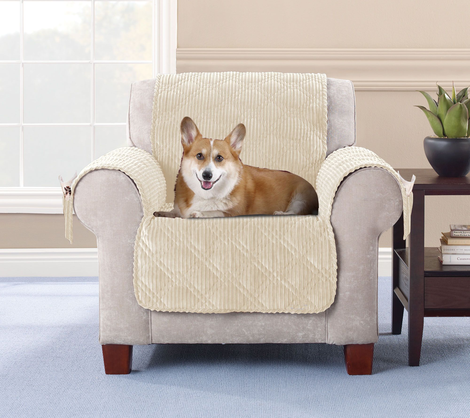 Sure Fit Corduroy Chair Furniture Cover