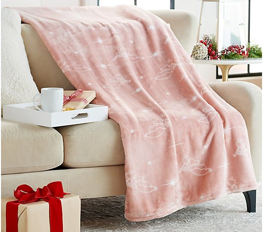 Meaningful Gift for Family Baby Shark Xmas Blanket Plush Throw Blanket