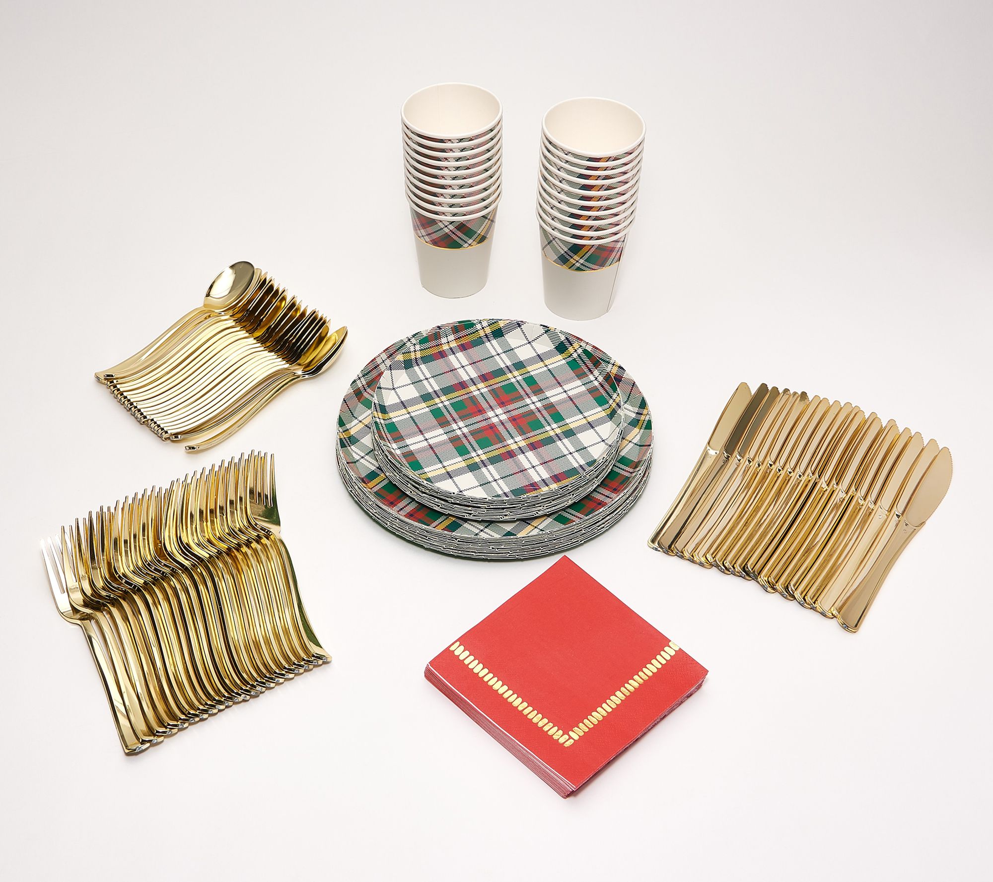 Coterie Seasonal Service for 20 Disposable Dinnerware Set