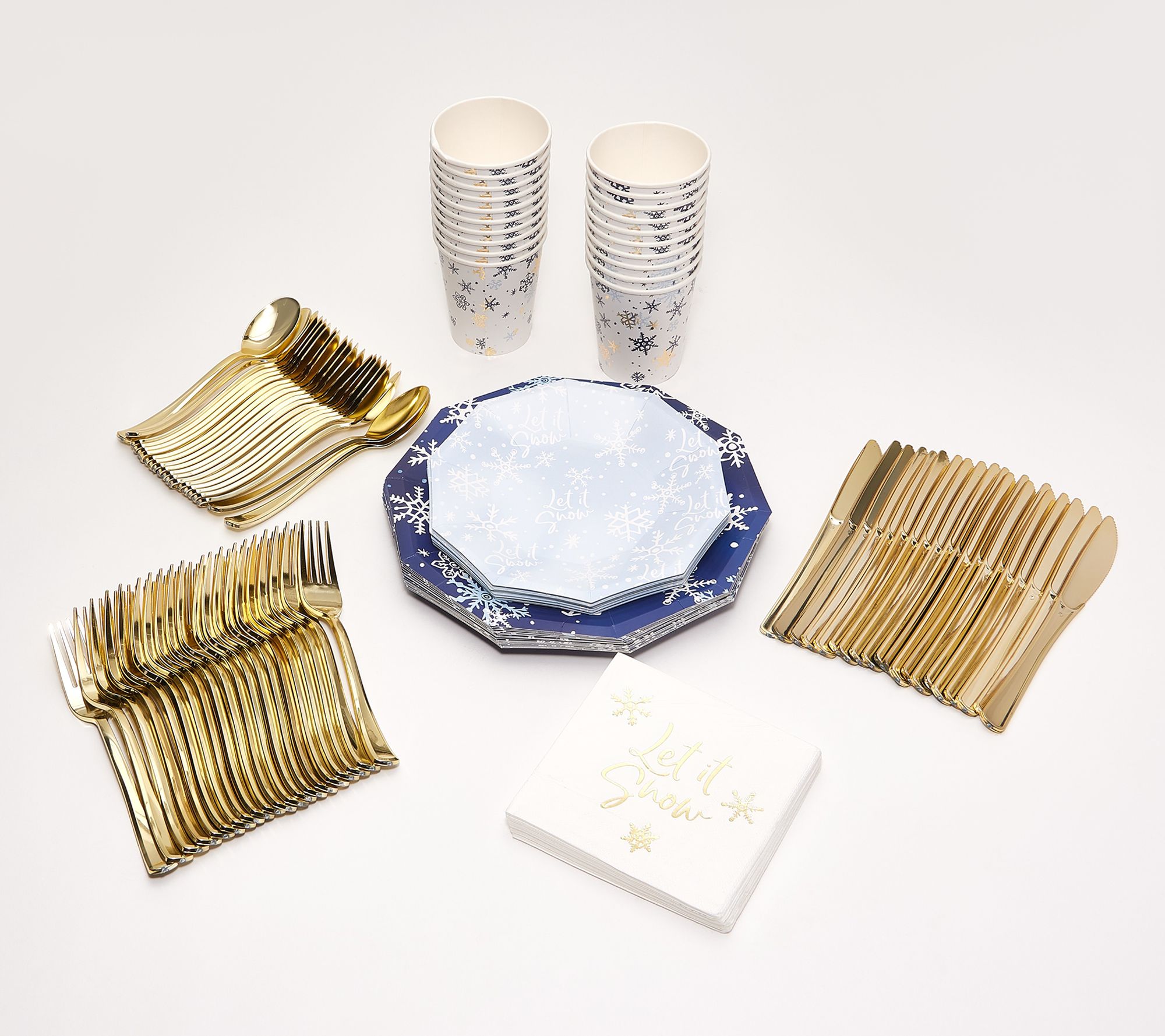 Coterie Seasonal Service for 20 Disposable Dinnerware Set