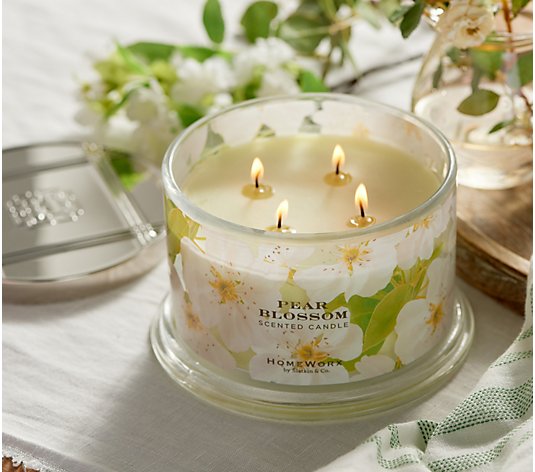 HomeWorx by Slatkin & Co. Pear Blossom 18oz Candle