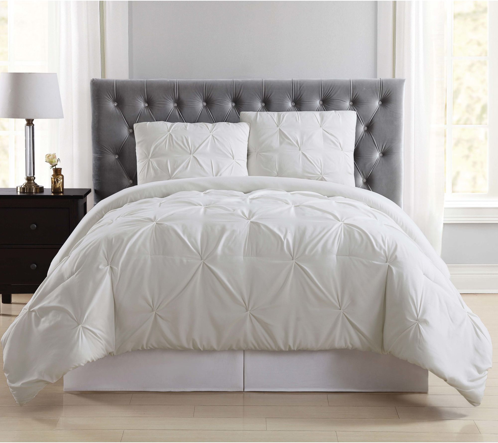 Truly Soft Pleated Twin XL Comforter Set