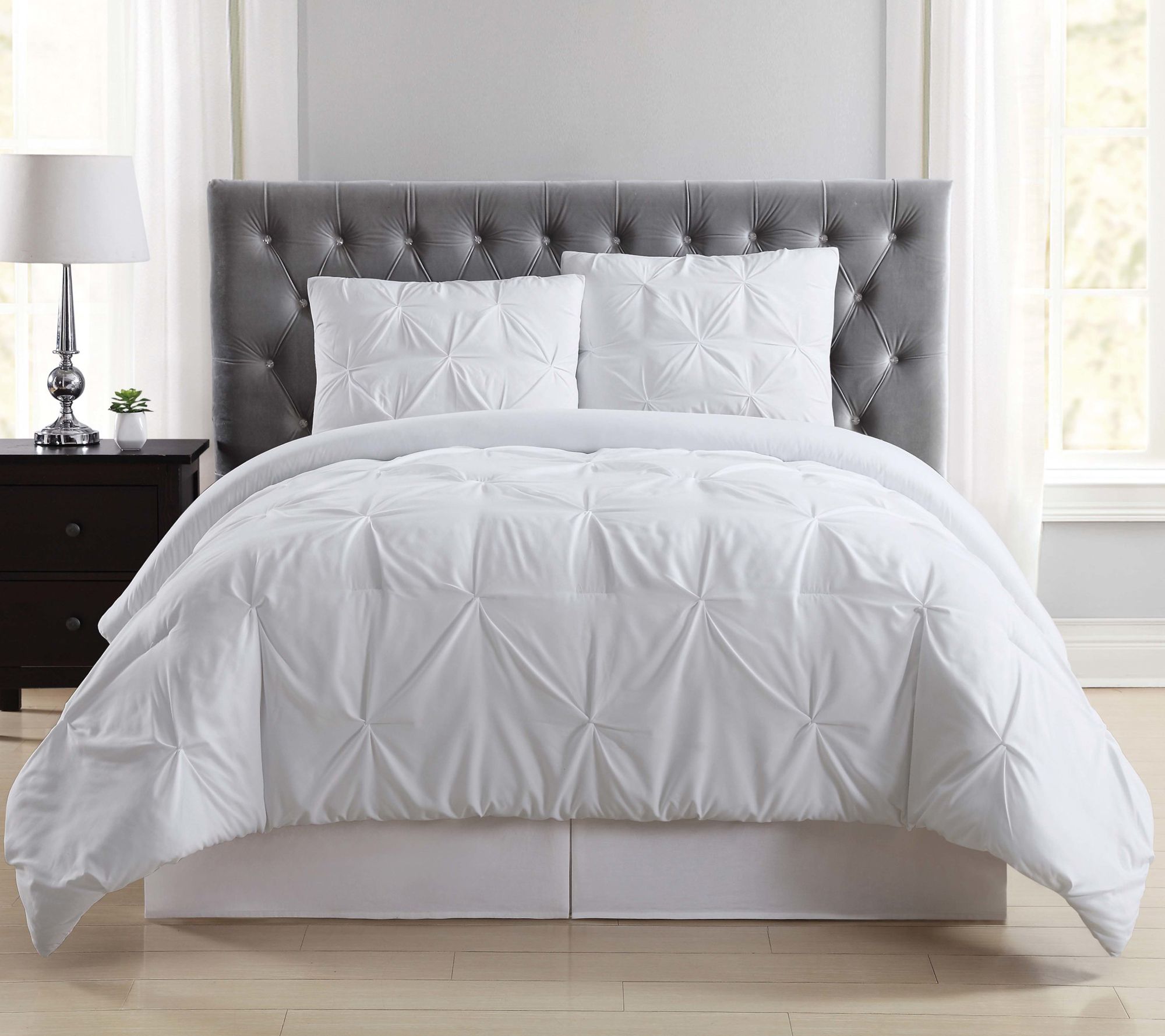 Truly Soft Pleated Twin XL Comforter Set