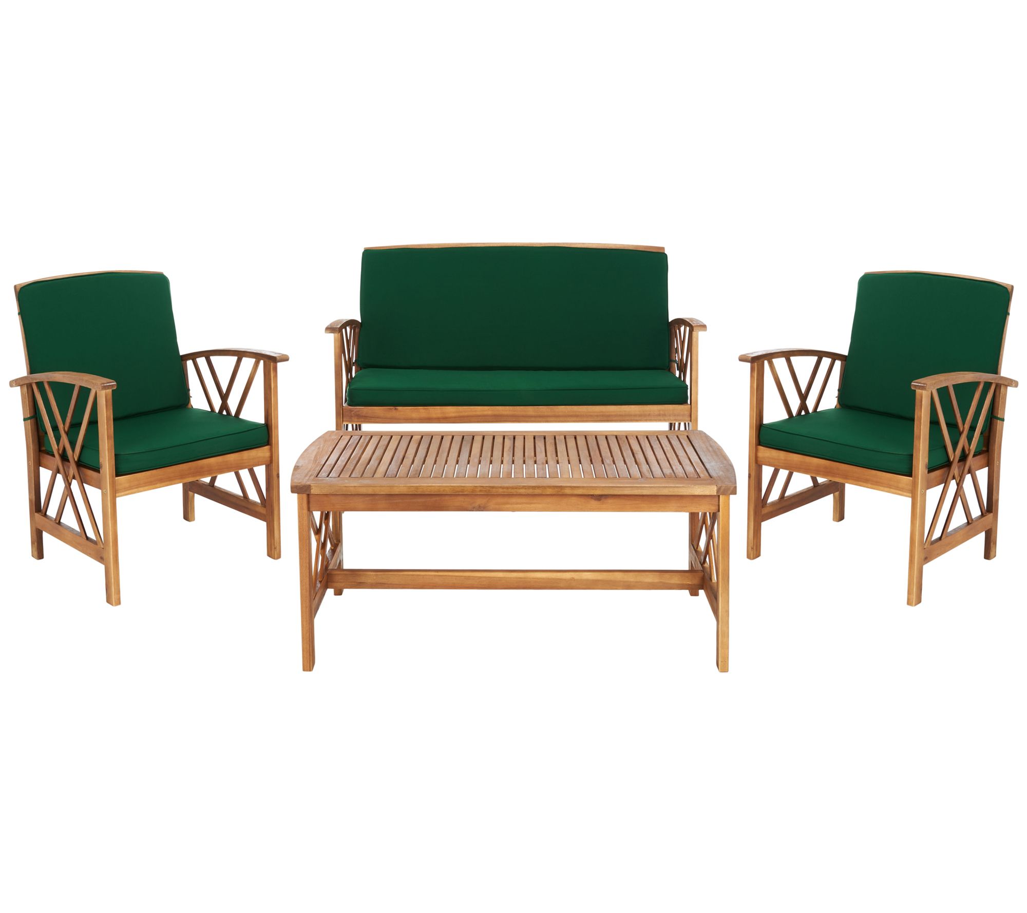 Fontana 4-Piece Outdor Living Set by Safavieh