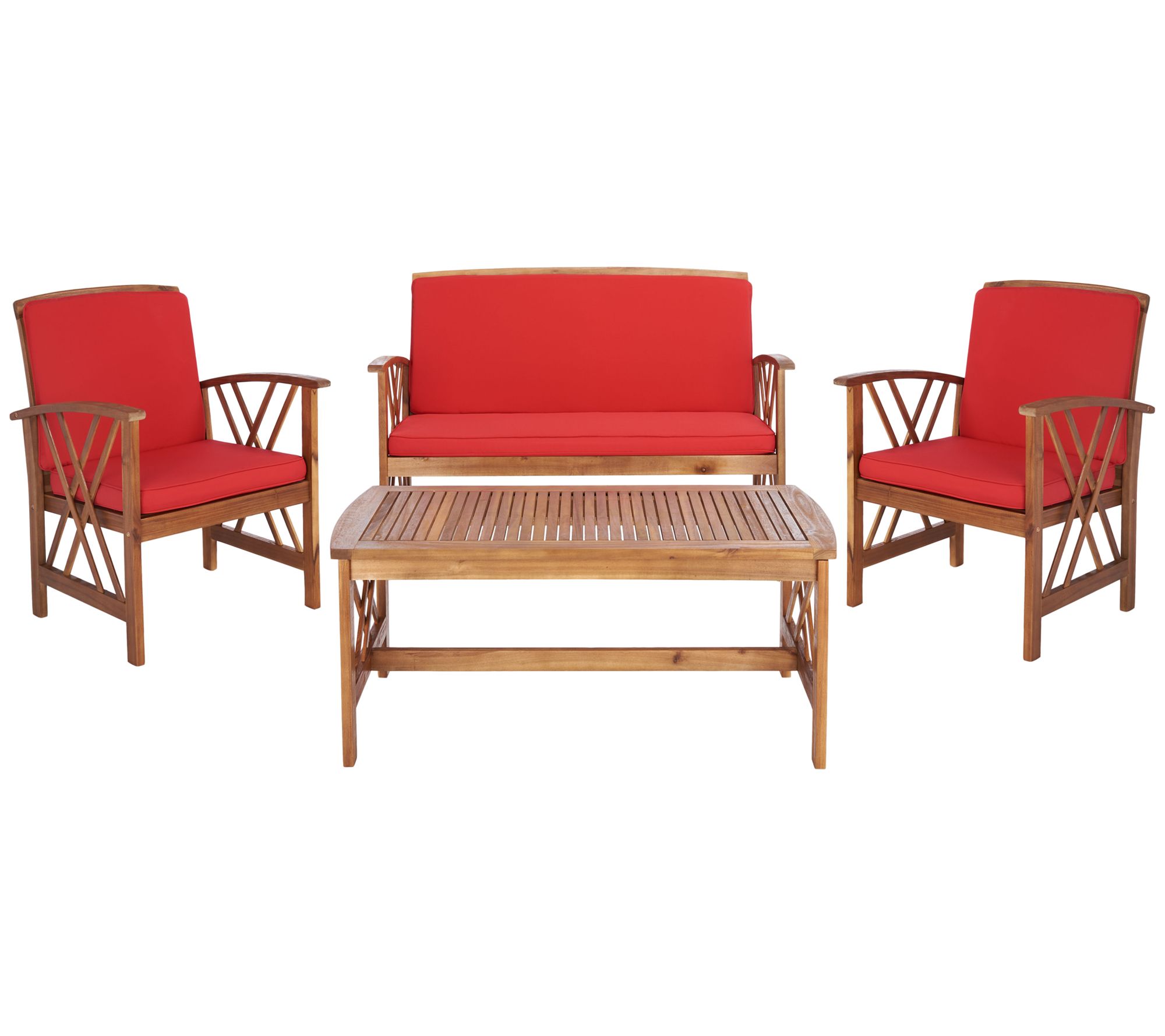 Fontana 4-Piece Outdor Living Set by Safavieh