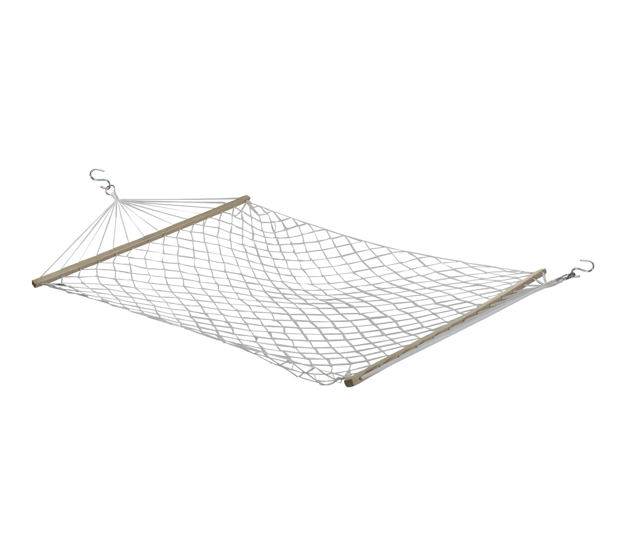 Northlight 55" x 78" Brown Lat tice Pattern Ro pe Hammock w/ B