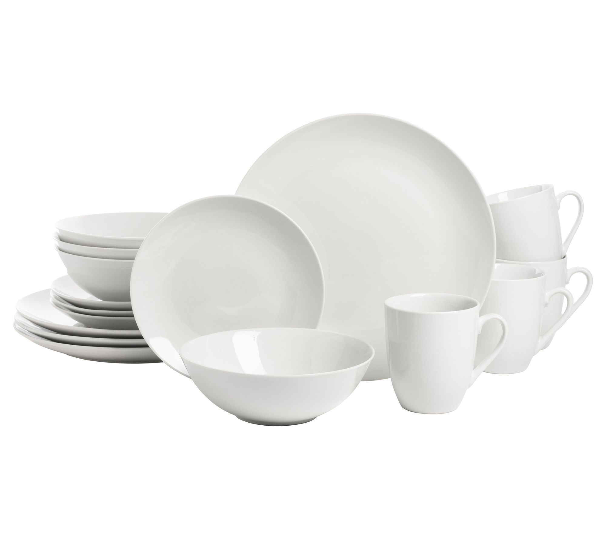 10 Strawberry Street Simply Coupe 16-Pc Dinnerware Set