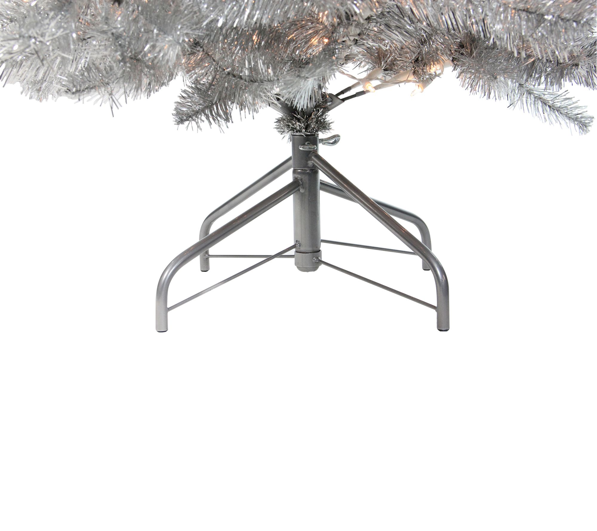 Northlight 7.5' PreLit Metallic Tinsel Christmas Tree