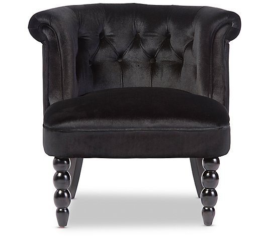 Flax Victorian-Style Contemporary Upholstered Accent Chair