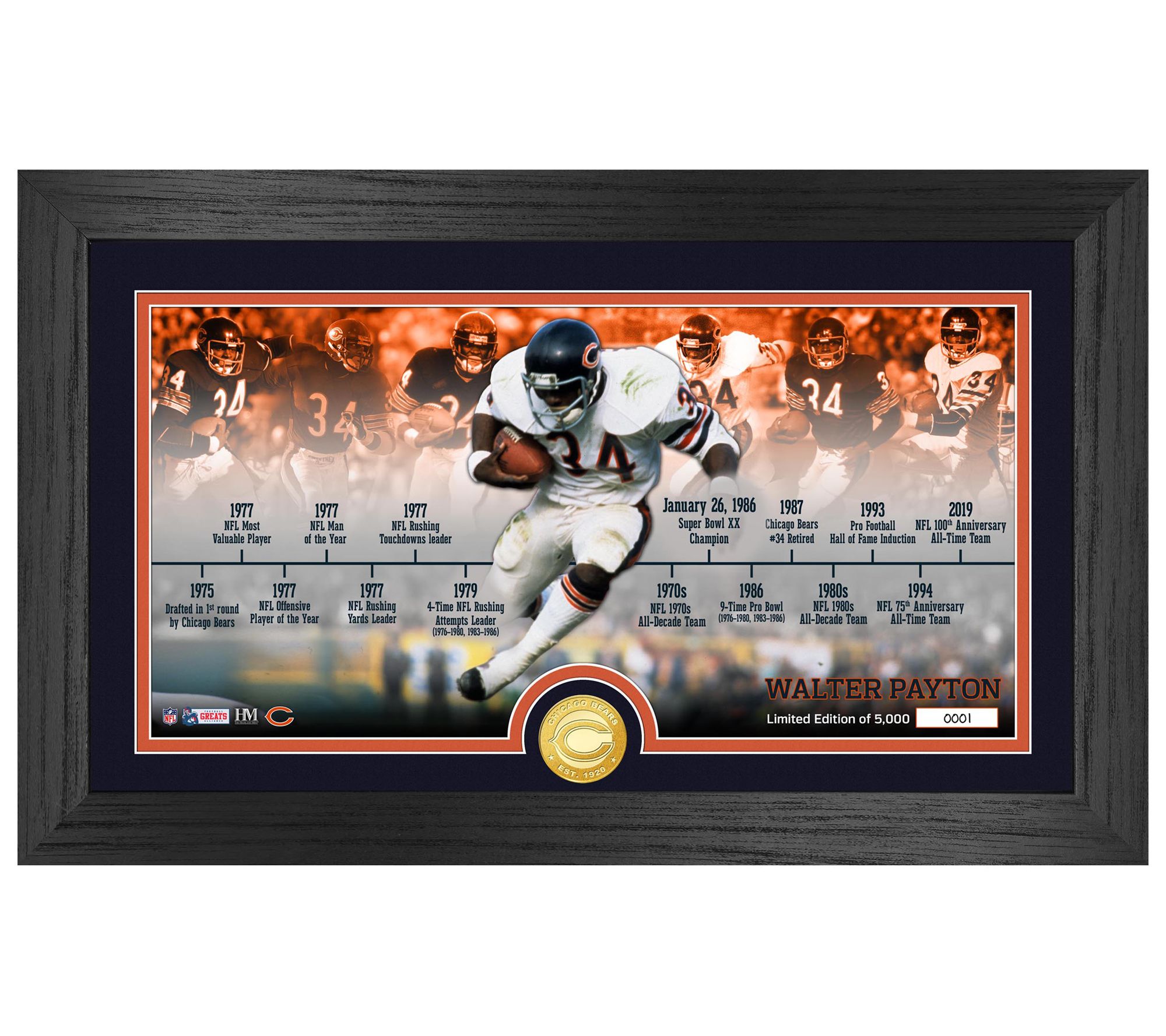 The Highland Mint | Baltimore Ravens 2022 Signature Gridiron Collection Frame