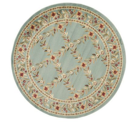 Lyndhurst Open Floral Power Loomed 5'3" Rou ndug