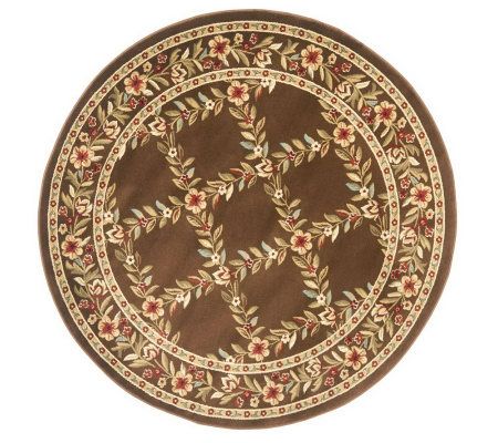 Lyndhurst Open Floral Power Loomed 5'3" Rou ndug