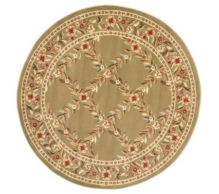 Lyndhurst Open Floral Power Loomed 5'3" Rou ndug