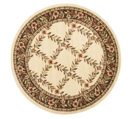 Lyndhurst Open Floral Power Loomed 5'3" Rou ndug