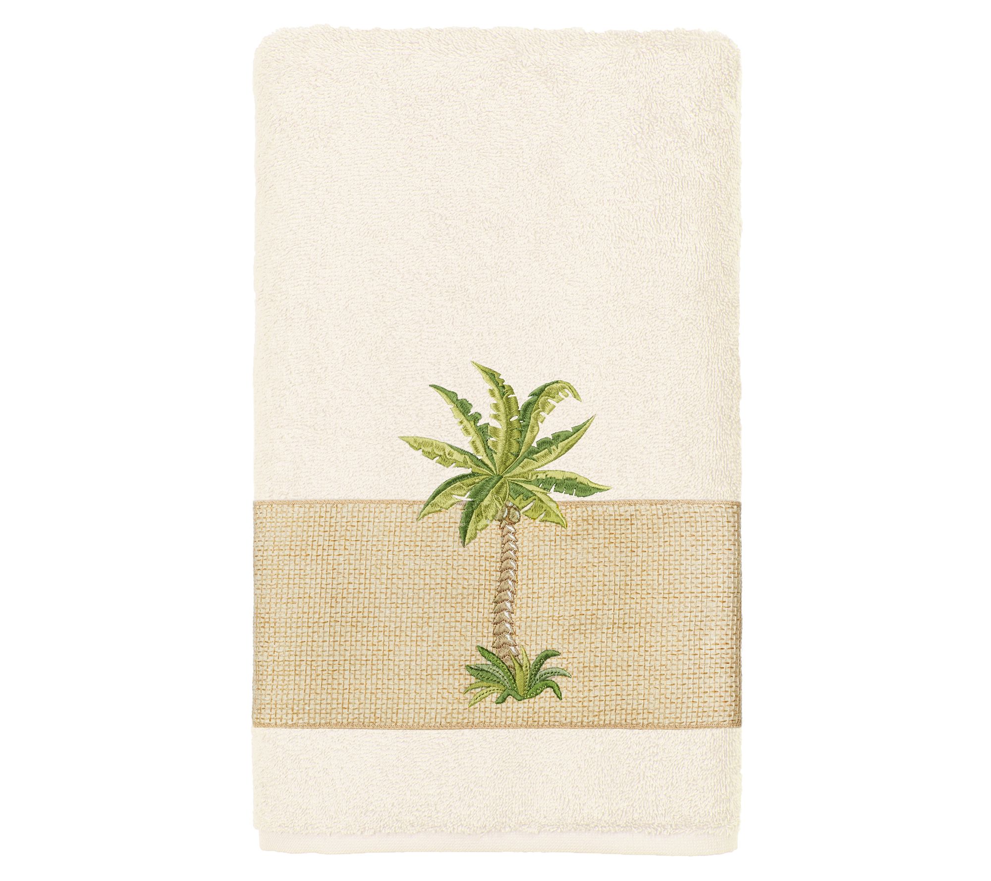 Linum Home Textiles Colton Embellished Bath Towel
