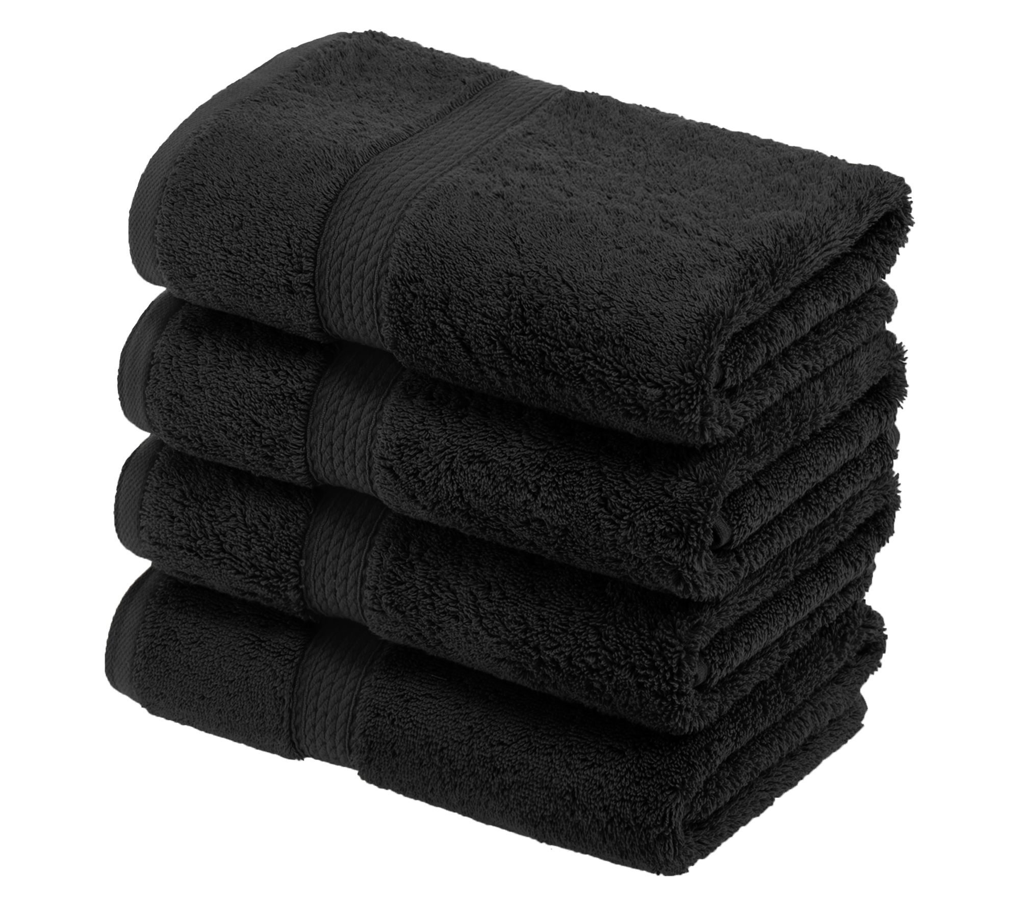 Superior Egyptian Cotton 4 pc Absorbent Hand Towel Set
