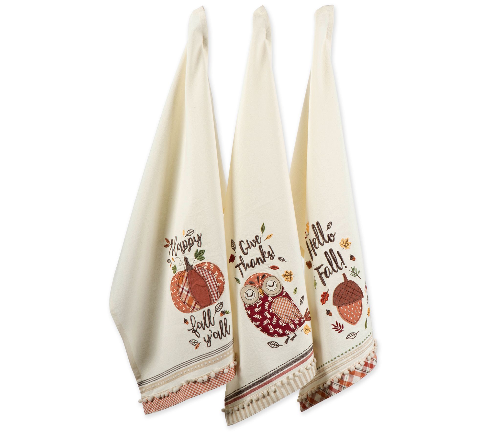 Design Imports Fall Set of 3 Kitchen Towel Set
