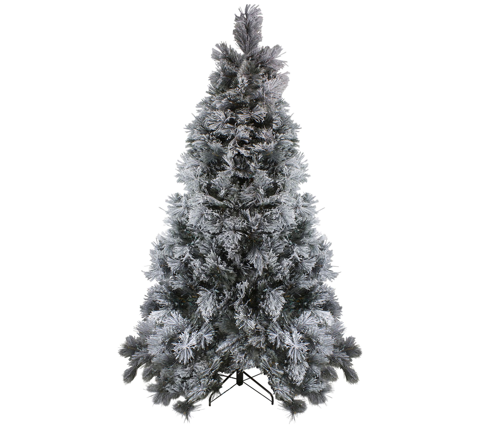 Northlight 7.5' Flocked Black Spruce Faux Christmas Tree